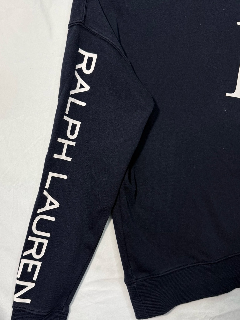 Lauren Ralph Lauren RLL Logo Navy Graphic Sweatshirt M - Picture 4 of 7